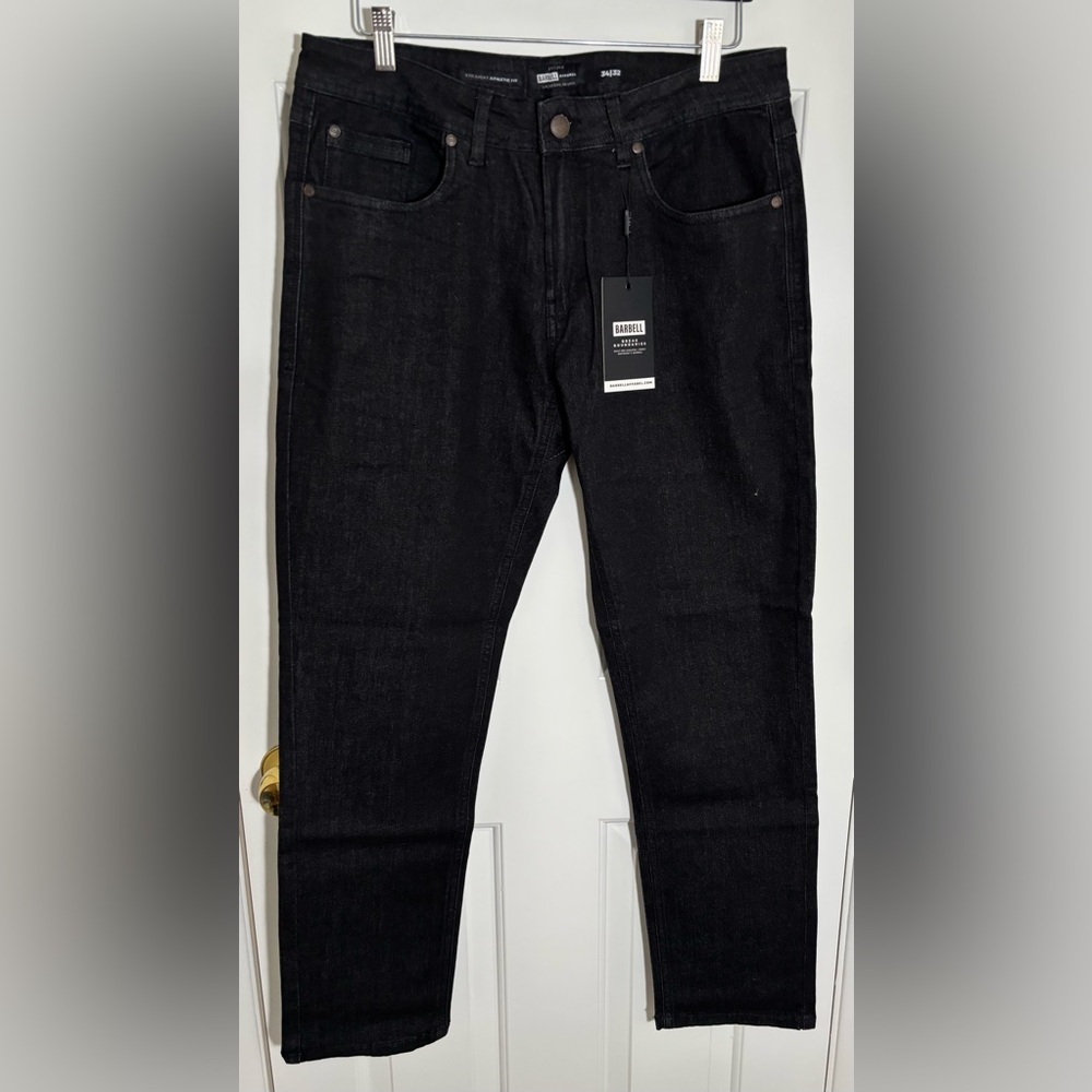 Barbell Apparel Men's Black Stretch Jeans. (NWT)